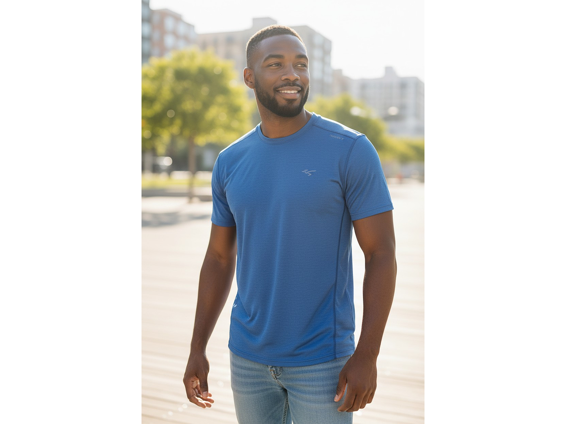 Polera Penalty Block Masculina Azul 2