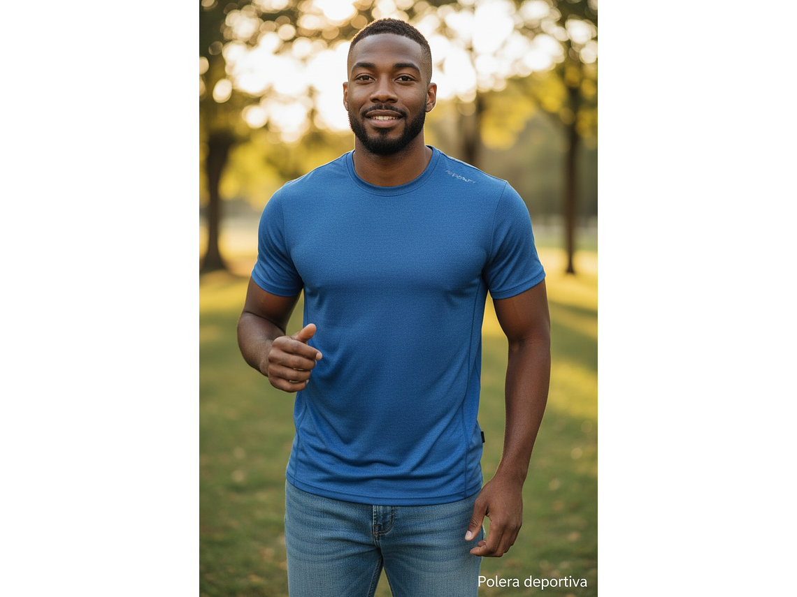 Polera Penalty Block Masculina Azul 5