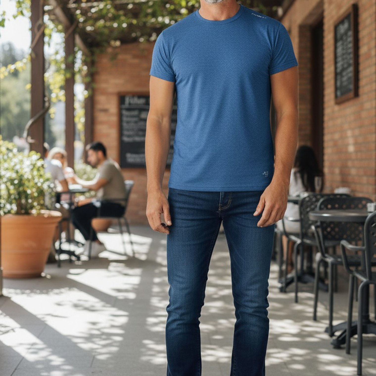 Polera Penalty Block Masculina Azul 7