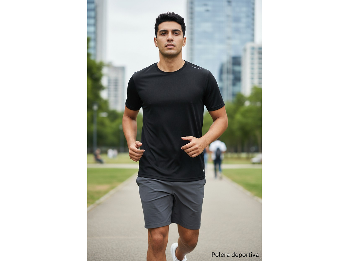 Polera Penalty Block Masculina Negro 4