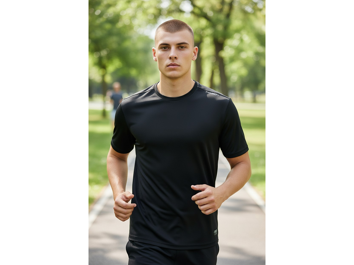 Polera Penalty Block Masculina Negro 7