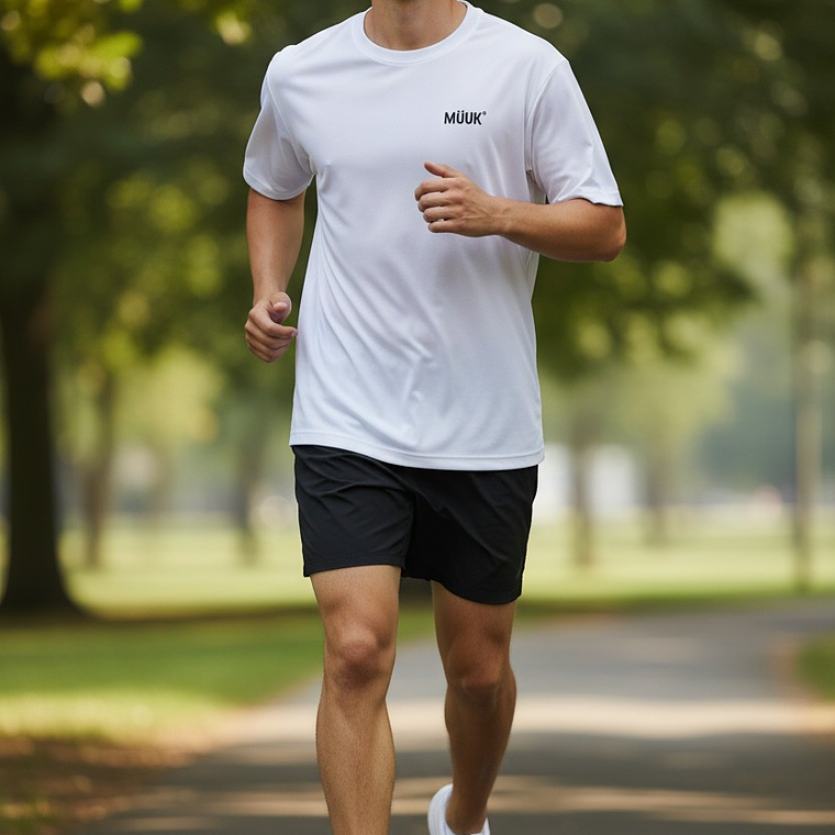 Polera Muuk 100% Algodón Blanca 2