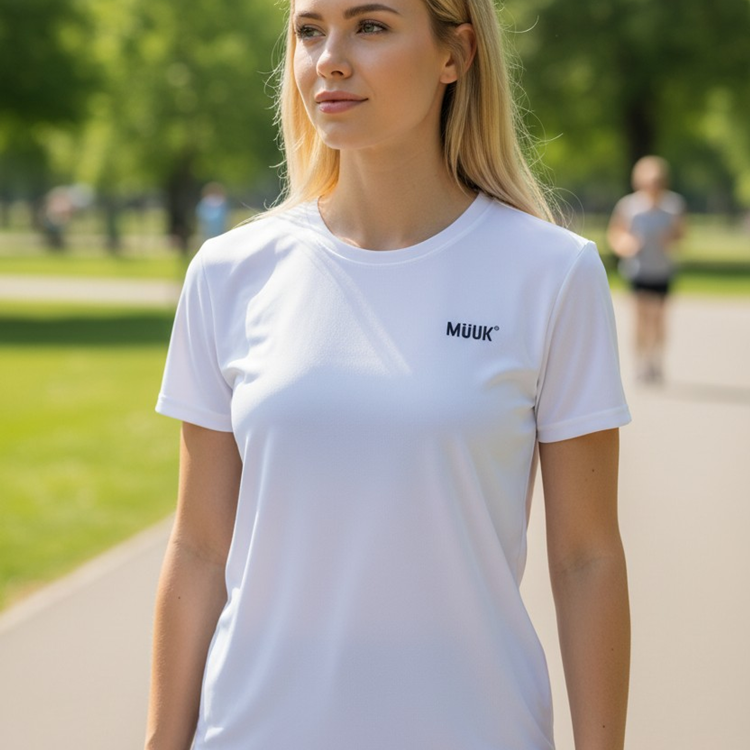 Polera Muuk 100% Algodón Blanca 4