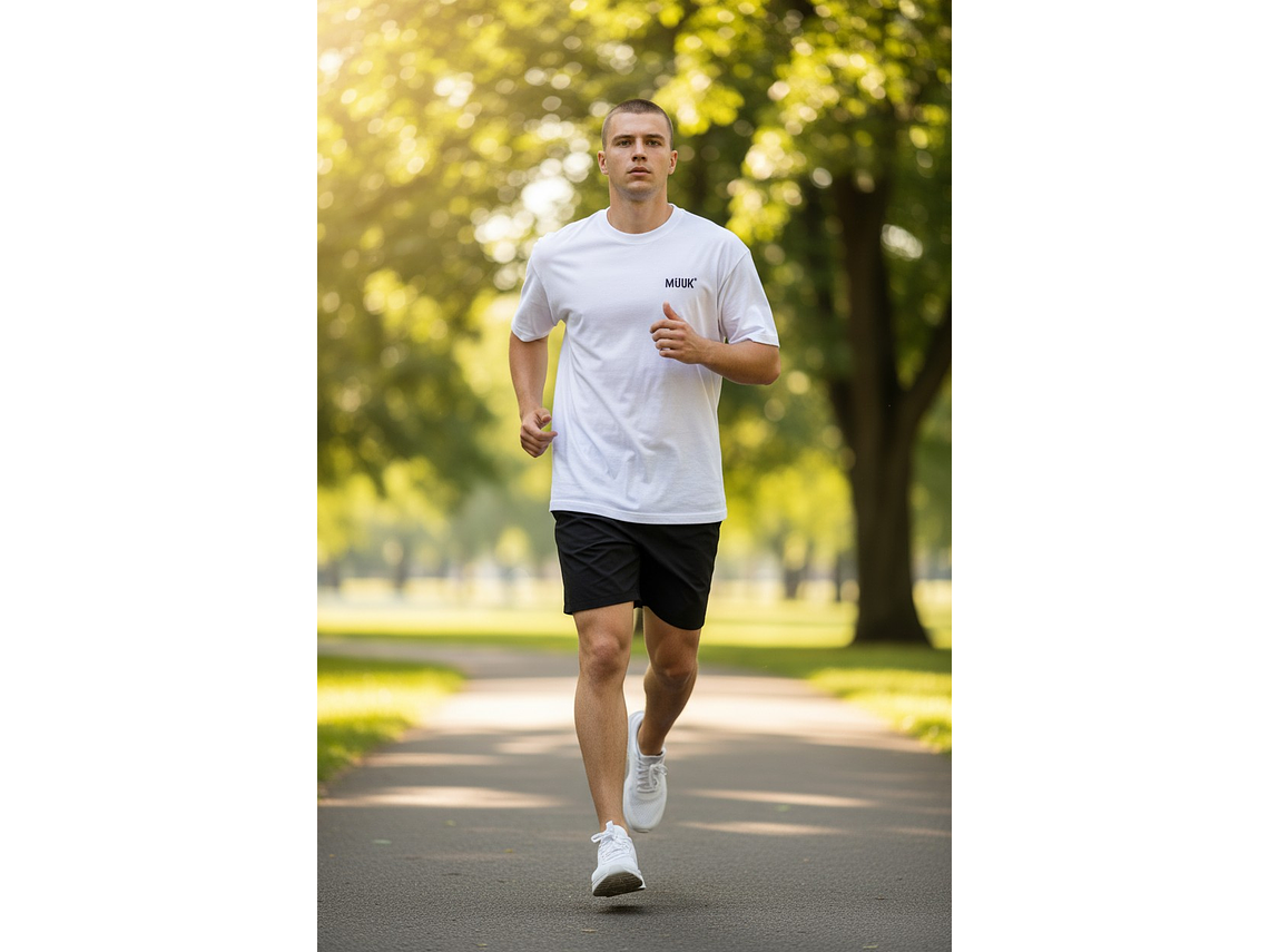 Polera Muuk 100% Algodón Blanca 5