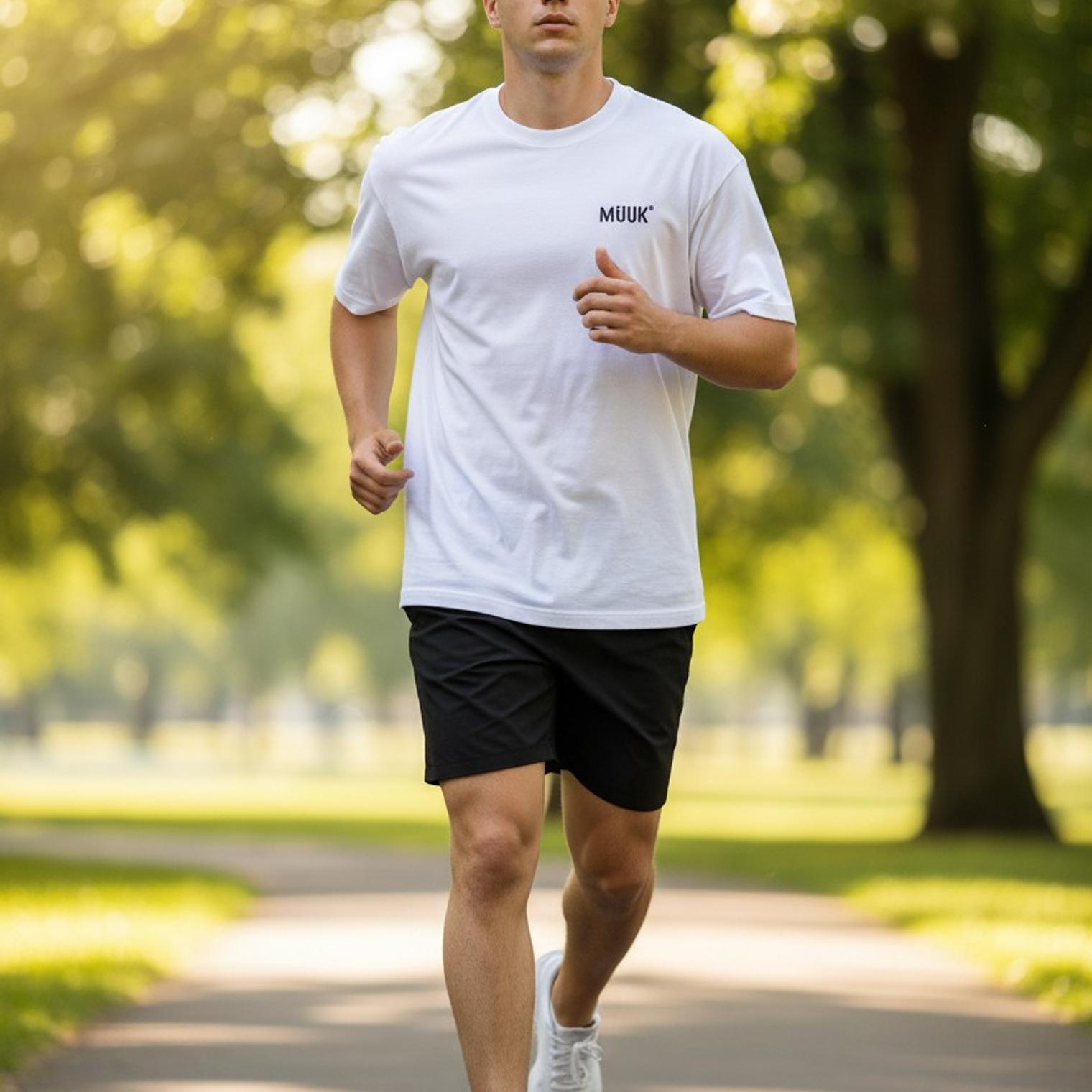 Polera Muuk 100% Algodón Blanca 5
