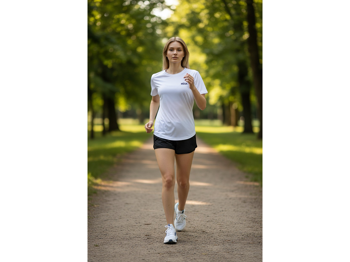 Polera Muuk 100% Algodón Blanca 6