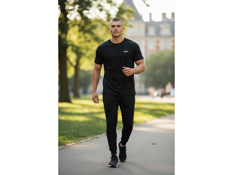 Polera Muuk 100% Algodón Negro 5