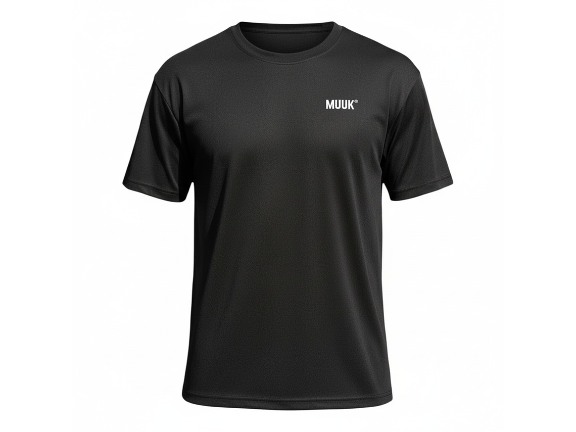 Polera Muuk 100% Algodón Negro 1
