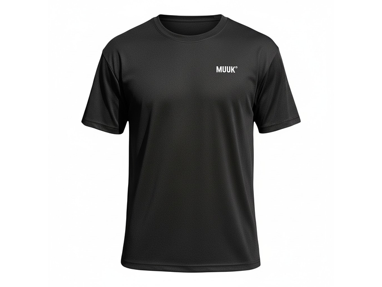 Polera Muuk 100% Algodón Negro 1