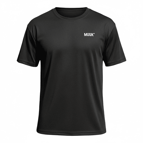 Polera Muuk 100% Algodón Negro