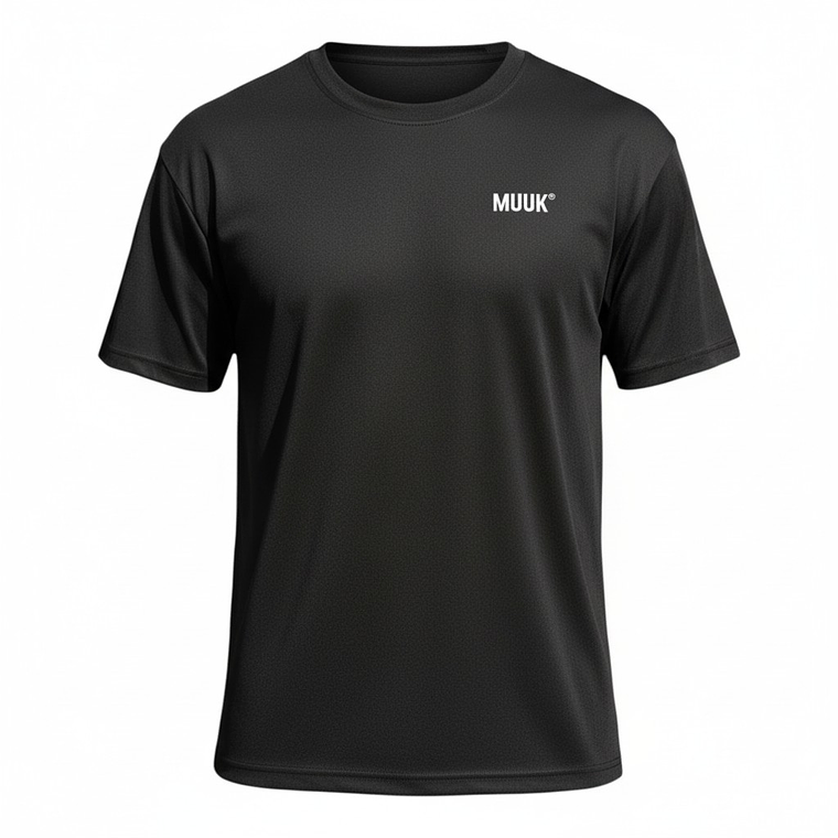 Polera Muuk 100% Algodón Negro 1