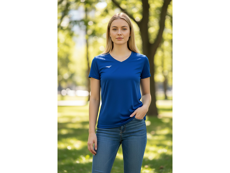 Polera Penalty 645 Femenina Azul Rey 3