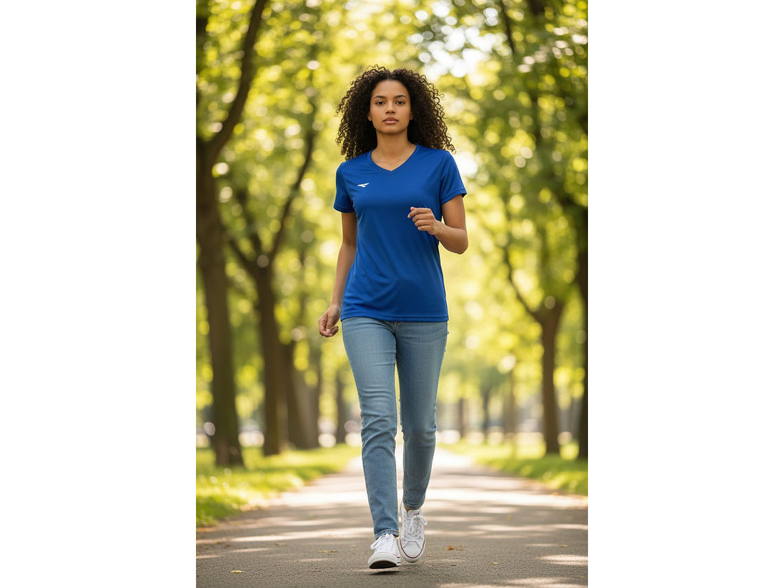 Polera Penalty 645 Femenina Azul Rey 4