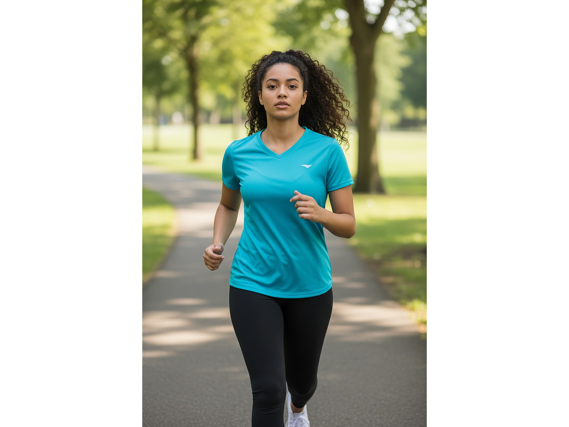 Polera Penalty 645 Femenina Celeste 4