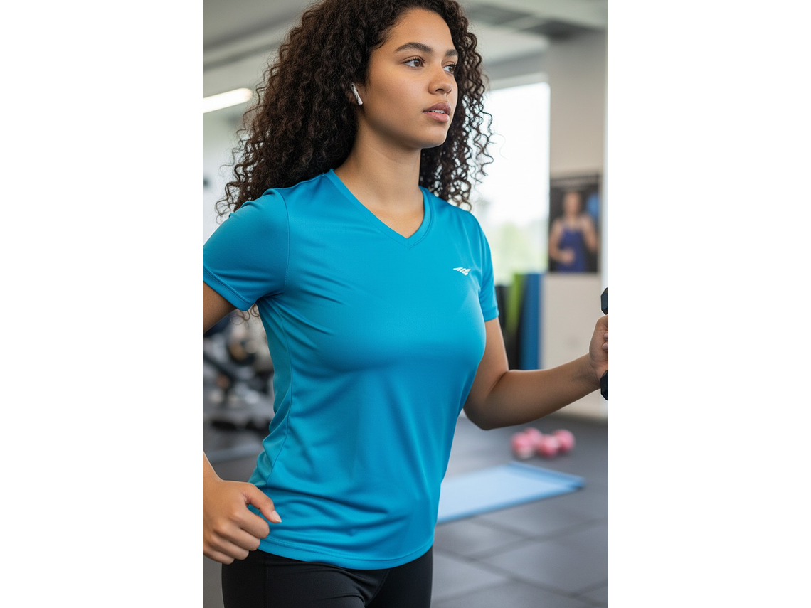 Polera Penalty 645 Femenina Celeste 5