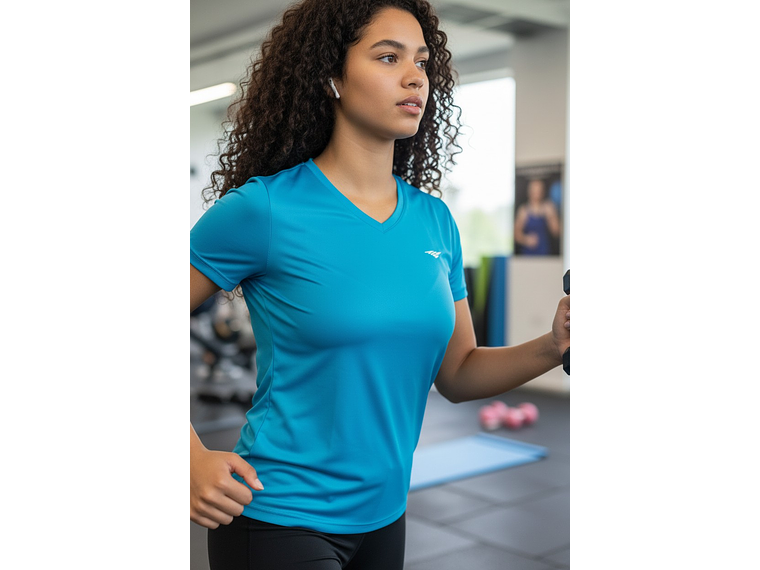 Polera Penalty 645 Femenina Celeste 5