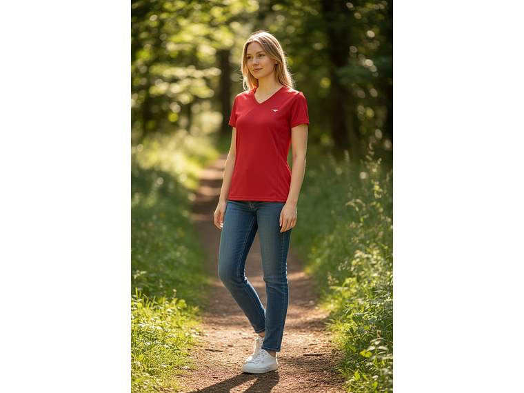 Polera Penalty 645 Femenina Roja 4