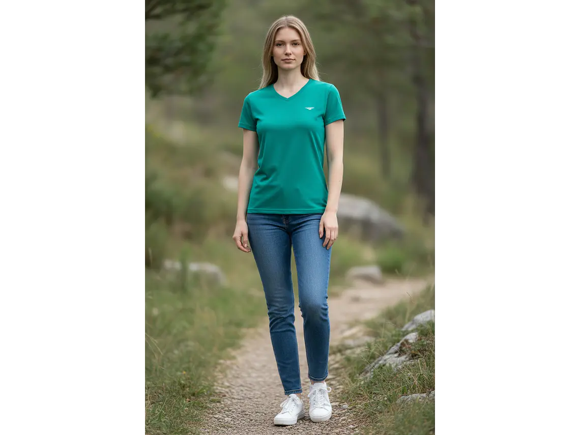 Polera Penalty 645 Femenina Turquesa 3