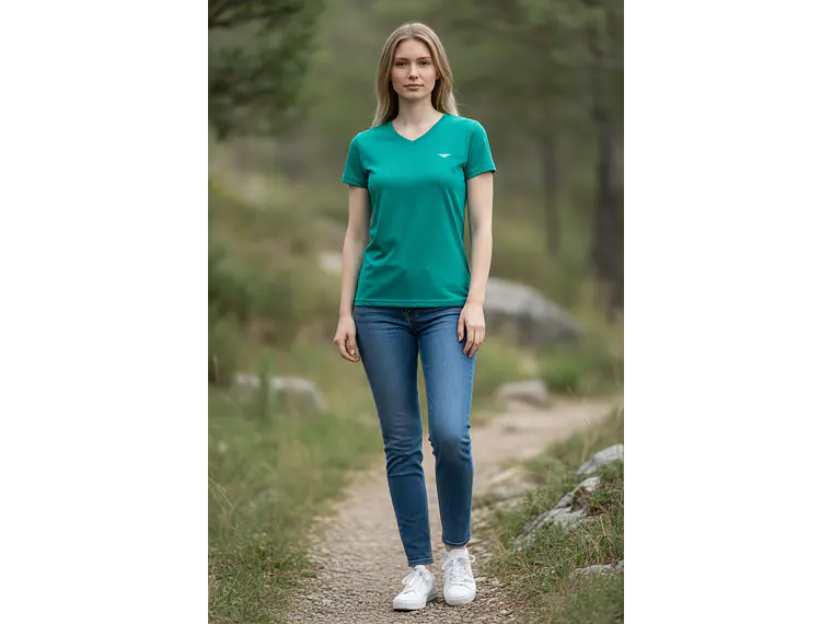 Polera Penalty 645 Femenina Turquesa 3