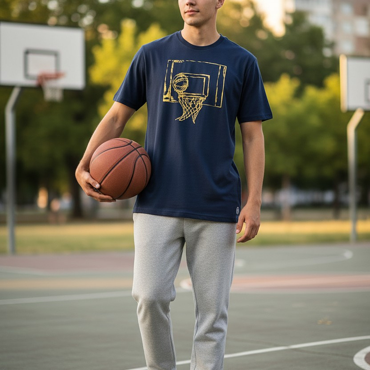 Polera Penalty Basket Azul Oscuro 4