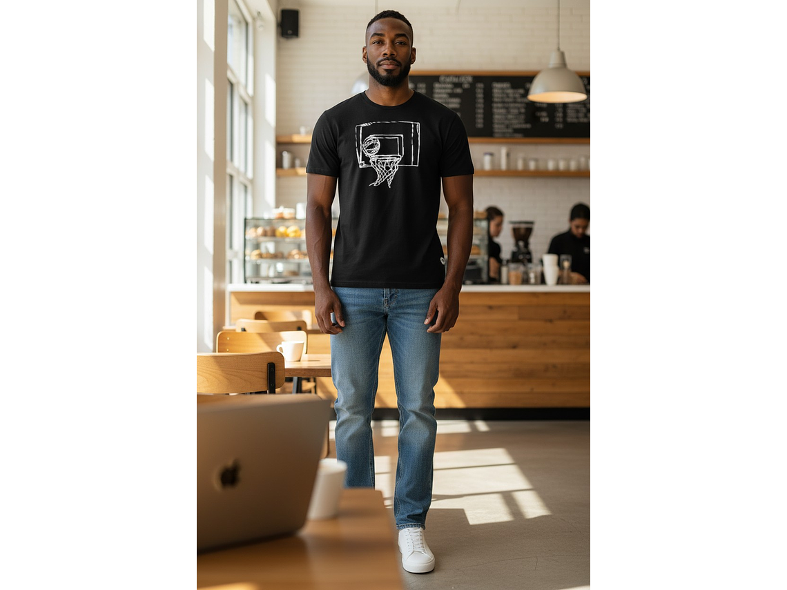 Polera Penalty Basket Negro 3