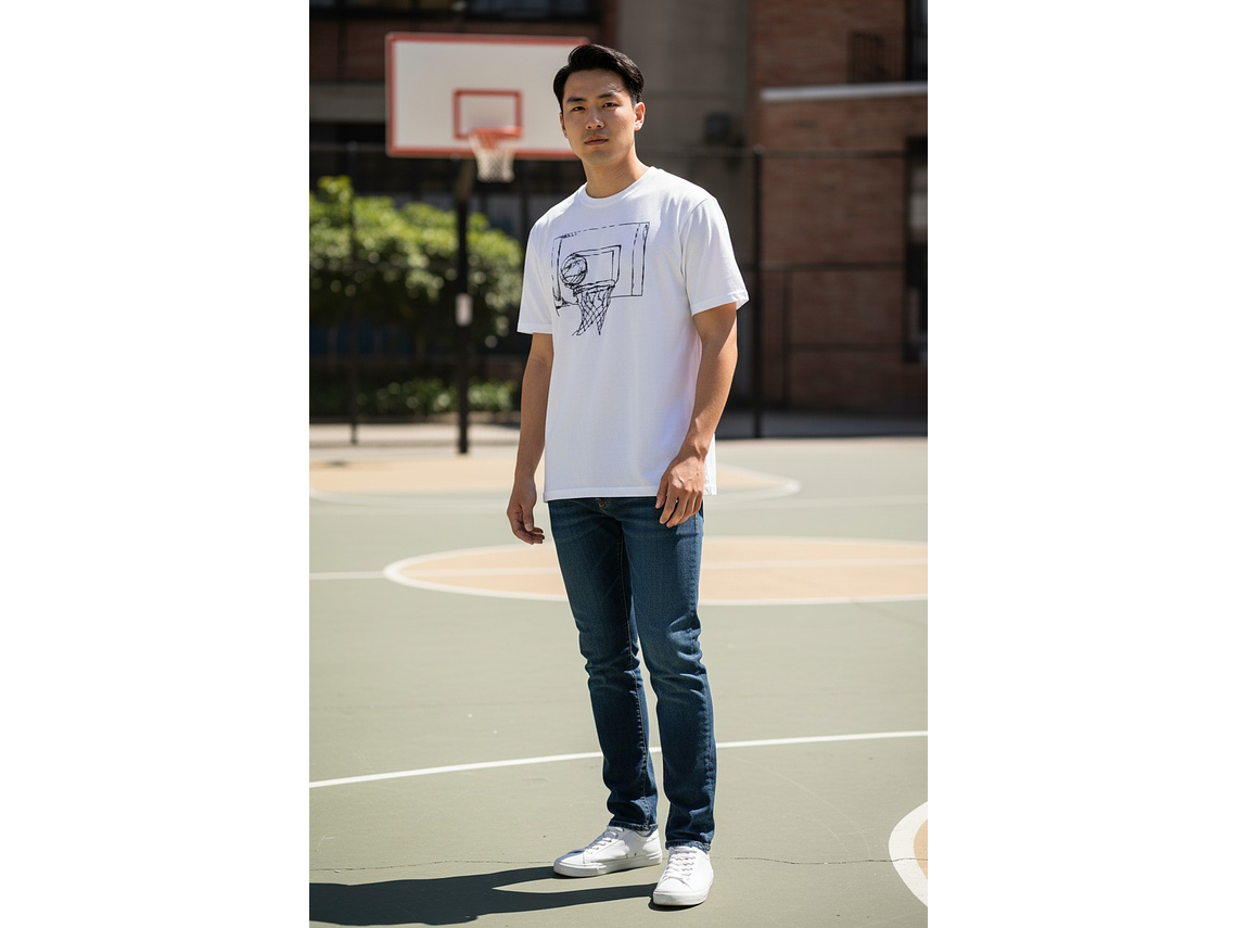 Polera Penalty Basket Blanco 4