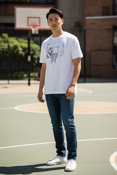 Polera Penalty Basket Blanco