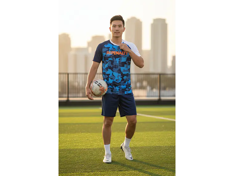 Polera Penalty Camuflaje Azul Oscuro Azul 4