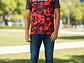 Polera Penalty Camuflaje Negro Rojo - Miniatura 8