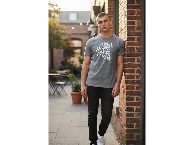 Polera Penalty Futbol Diario Gris 5