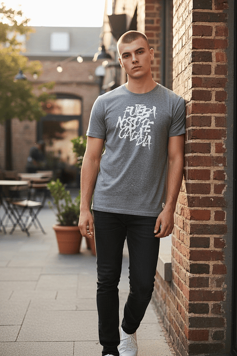 Polera Penalty Futbol Diario Gris