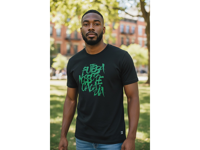 Polera Penalty Futbol Diario Negro 2