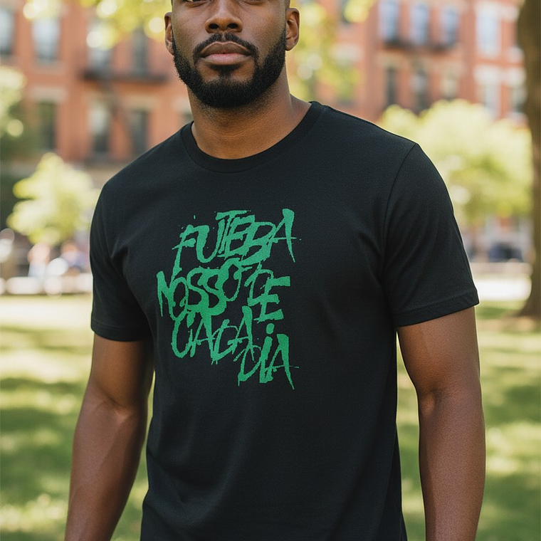 Polera Penalty Futbol Diario Negro 2