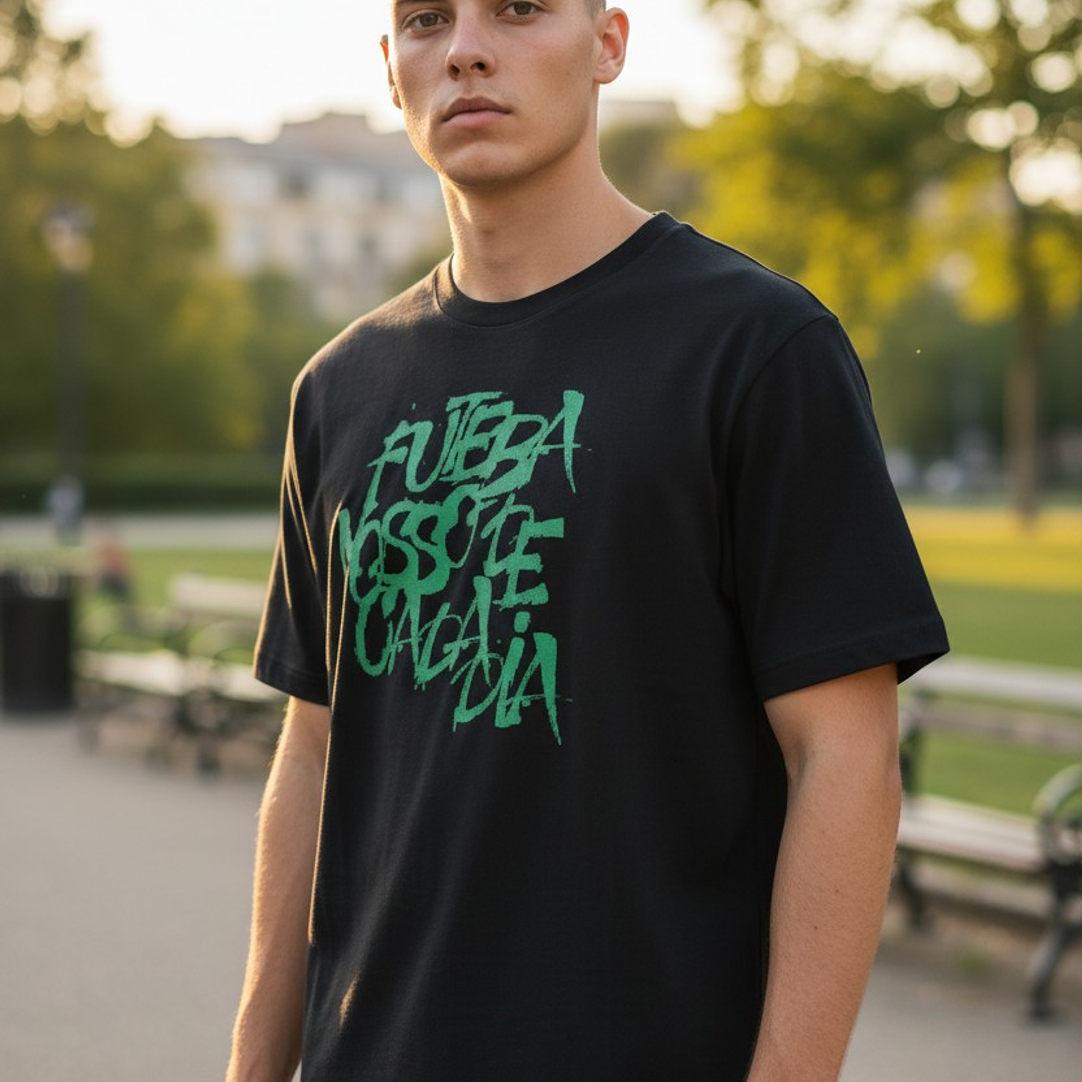 Polera Penalty Futbol Diario Negro 4