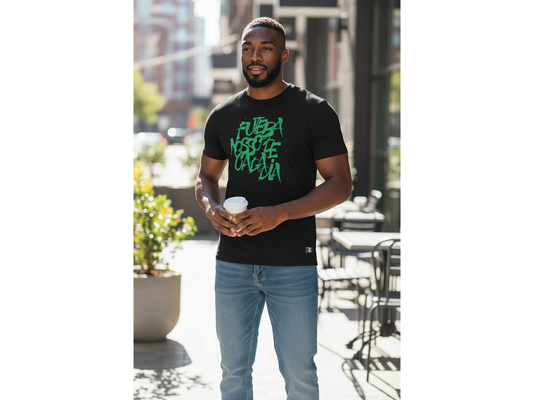 Polera Penalty Futbol Diario Negro 3