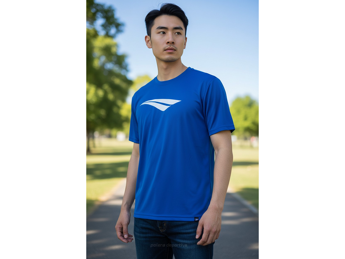 Polera Penalty Logomania Azul Rey 3