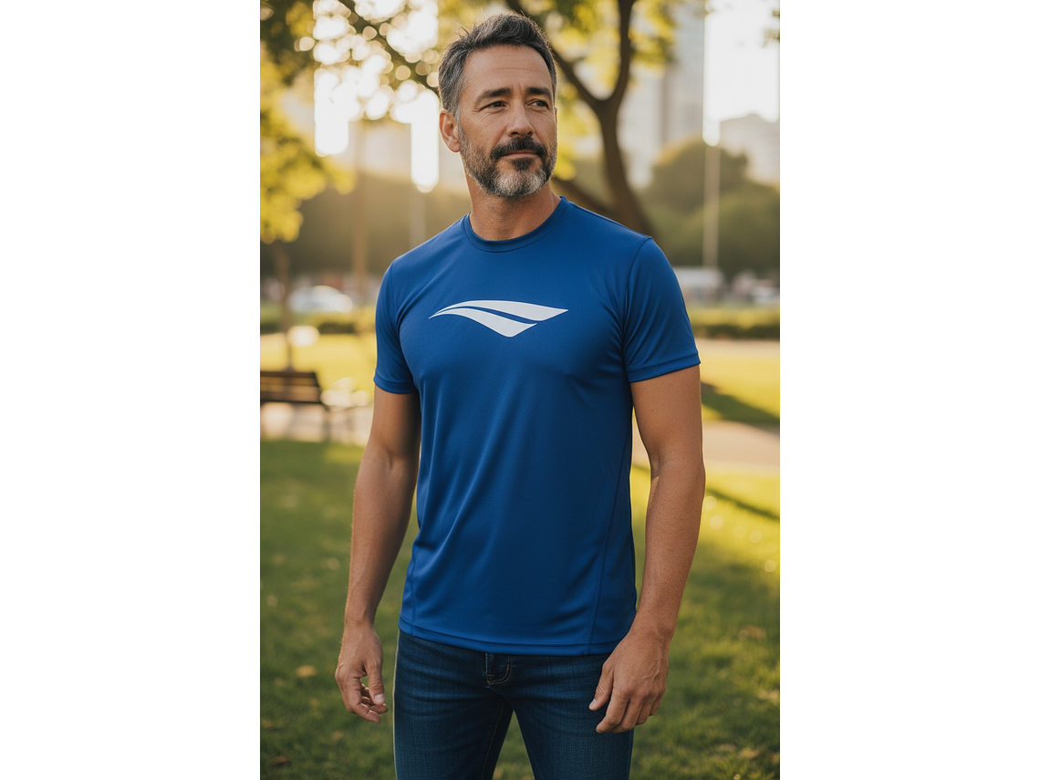 Polera Penalty Logomania Azul Rey 5