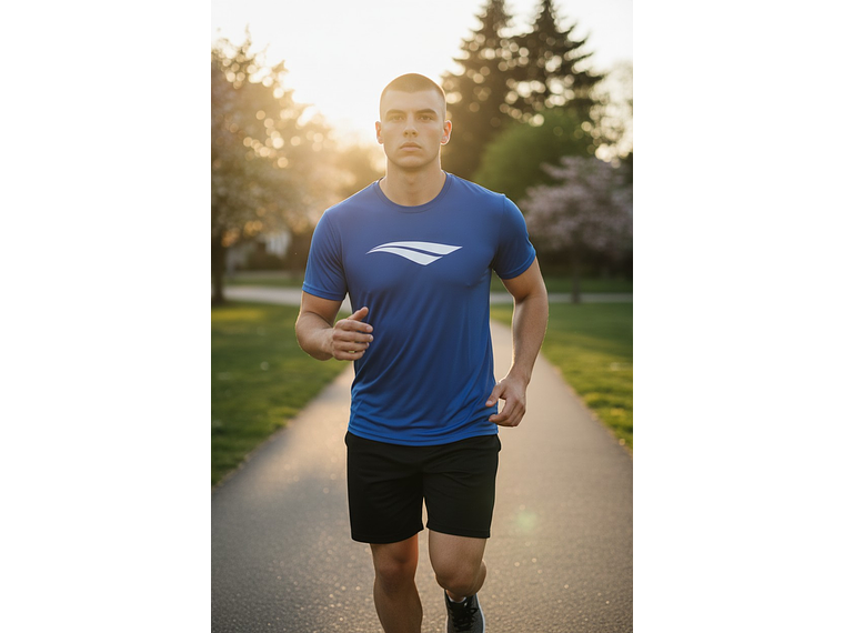 Polera Penalty Logomania Azul Rey 7