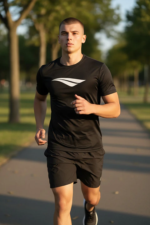 Polera Penalty Logomania Negro