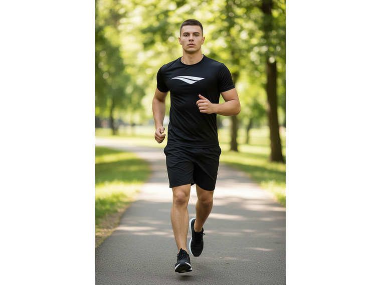 Polera Penalty Logomania Negro 4