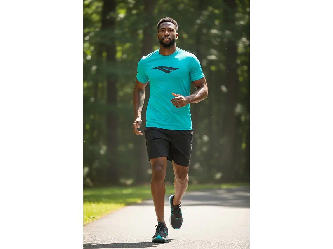 Polera Penalty Logomania Turquesa  2