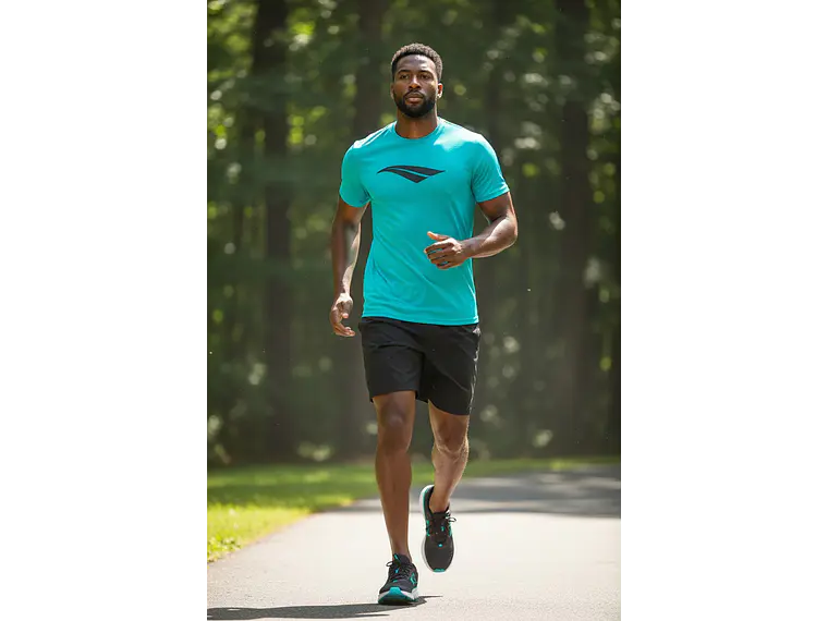 Polera Penalty Logomania Turquesa  2