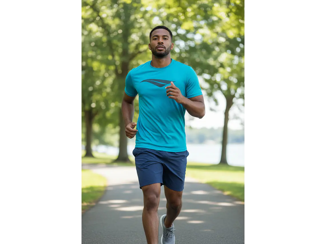 Polera Penalty Logomania Turquesa  6