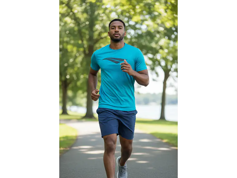 Polera Penalty Logomania Turquesa  6