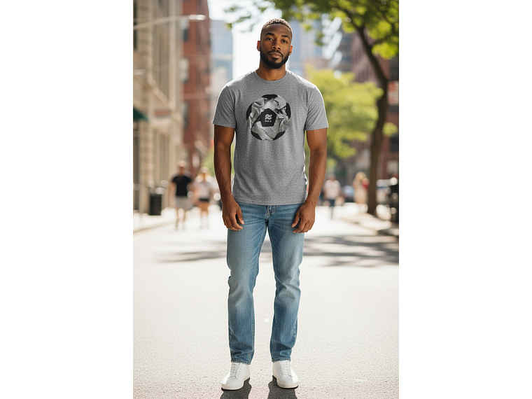 Polera Penalty Pelota Gris 3