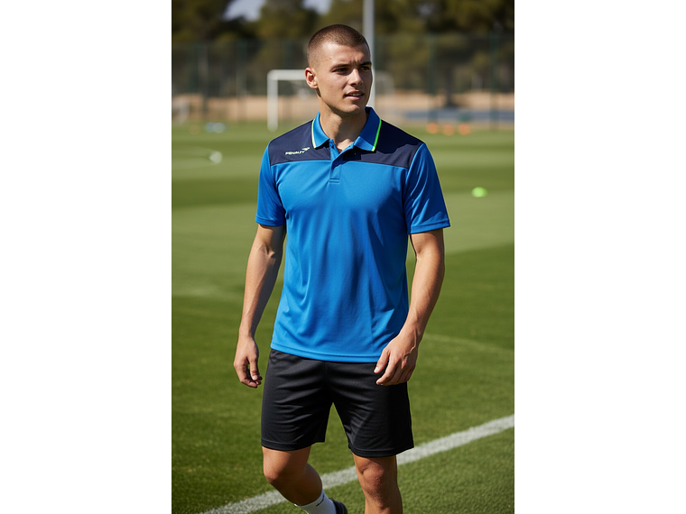 Polera Penalty Polo Br70 Uv Azul 2