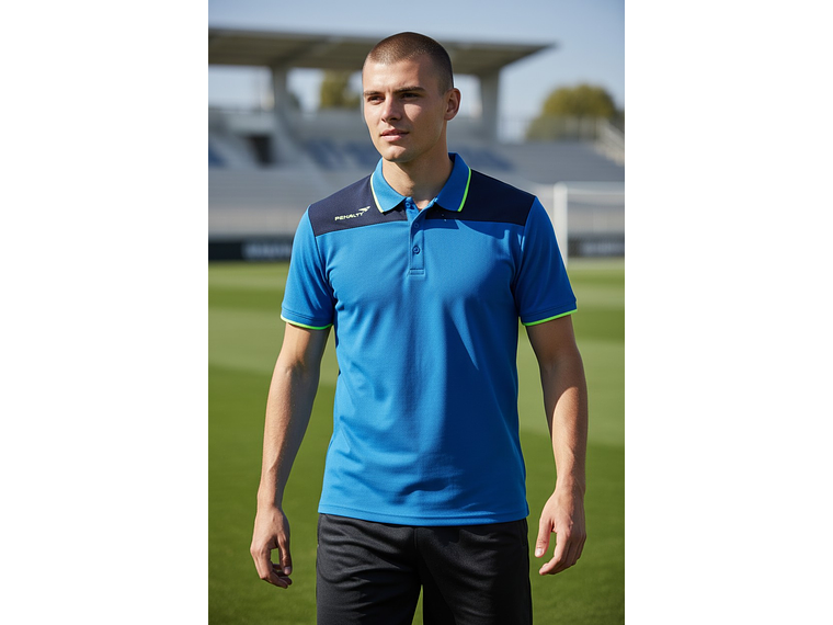Polera Penalty Polo Br70 Uv Azul 3