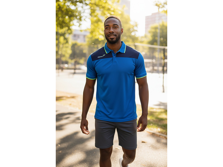 Polera Penalty Polo Br70 Uv Azul 5