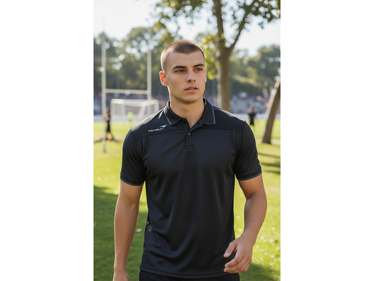 Polera Penalty Polo Br70 UV Negro 2