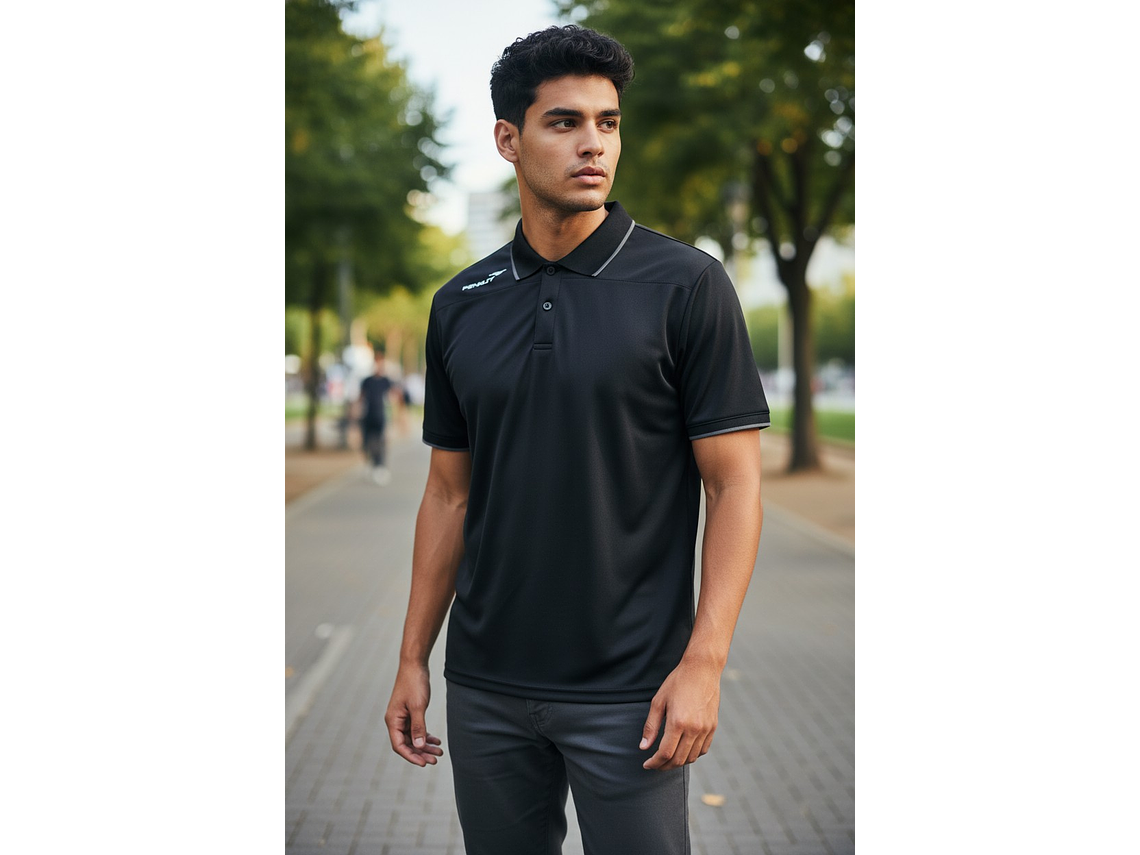 Polera Penalty Polo Br70 UV Negro 3